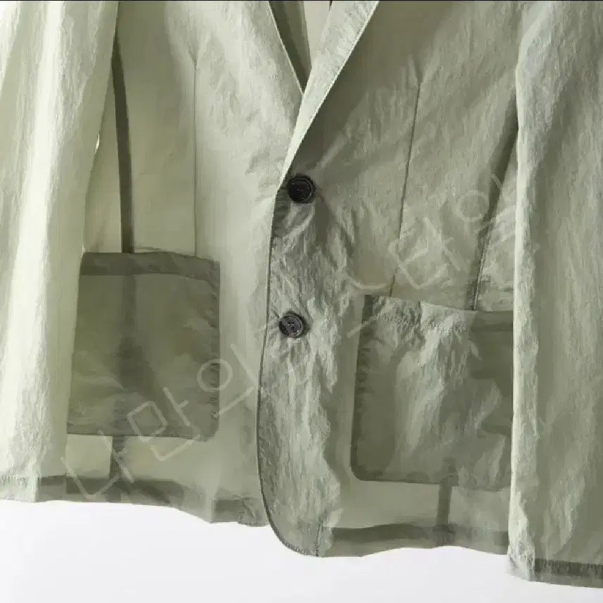 [BUNJANG] Blazer Windbreaker Jacket (Gray) - Men&