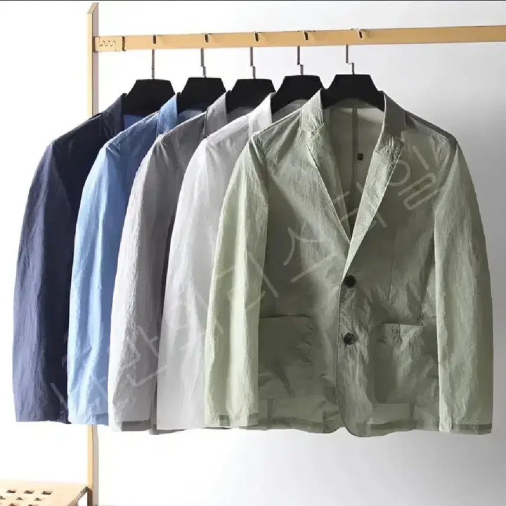 [BUNJANG] Blazer Windbreaker Jacket (Gray) - Men&
