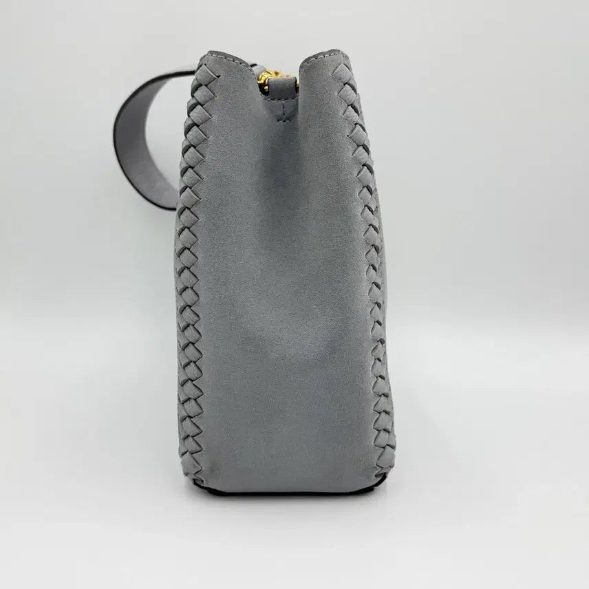 [BUNJANG] Tory Burch McGraw Mesh Patch Leather Bucket Tote Bag / 토리버치 맥그로우 메쉬패치 가죽 버킷백 토트백