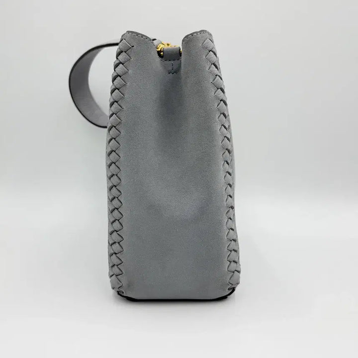 [BUNJANG] Tory Burch McGraw Mesh Patch Leather Bucket Tote Bag / 토리버치 맥그로우 메쉬패치 가죽 버킷백 토트백