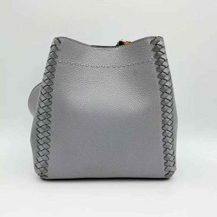 [BUNJANG] Tory Burch McGraw Mesh Patch Leather Bucket Tote Bag / 토리버치 맥그로우 메쉬패치 가죽 버킷백 토트백
