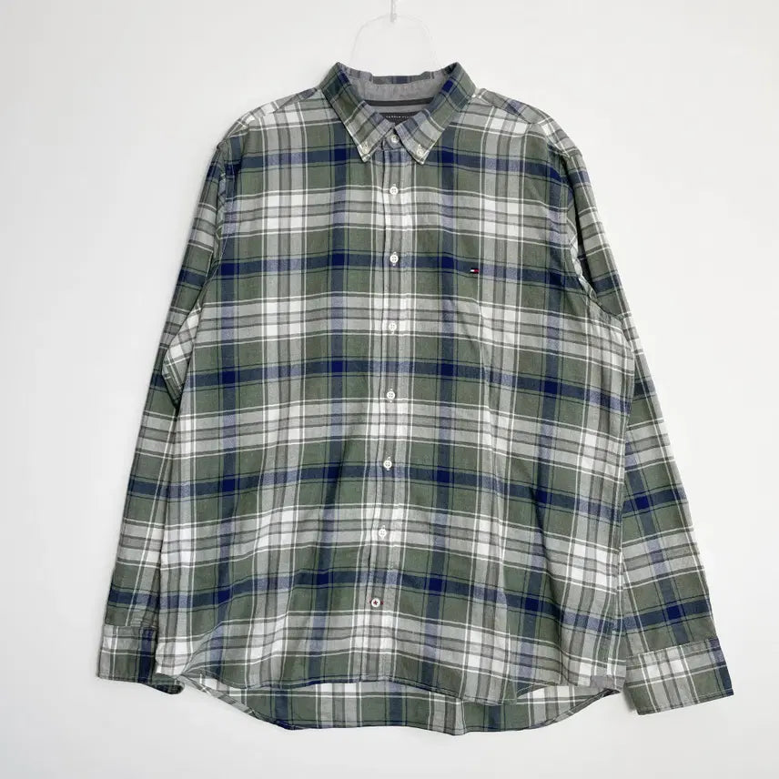 [BUNJANG] Tommy Hilfiger Checkered Shirt XXL / C1 타미힐피거 체크 셔츠 XXL사이즈