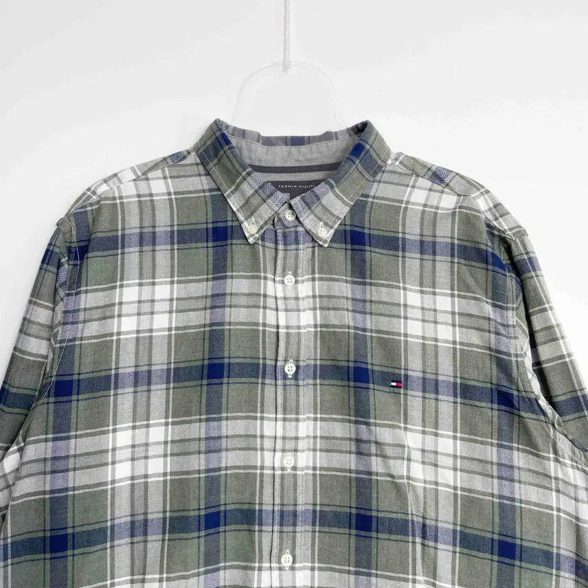 [BUNJANG] Tommy Hilfiger Checkered Shirt XXL / C1 타미힐피거 체크 셔츠 XXL사이즈