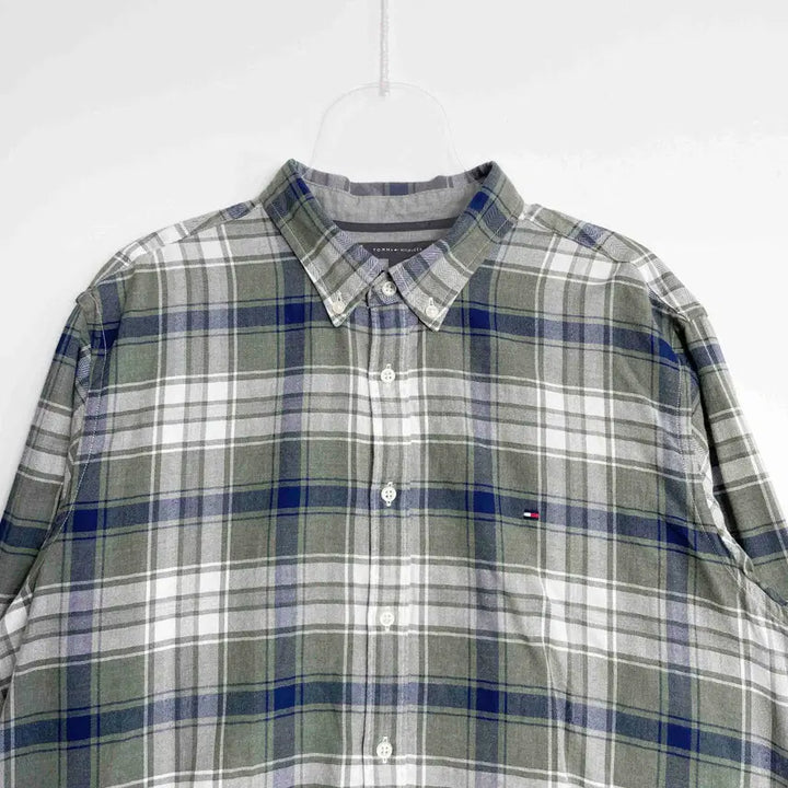 [BUNJANG] Tommy Hilfiger Checkered Shirt XXL / C1 타미힐피거 체크 셔츠 XXL사이즈