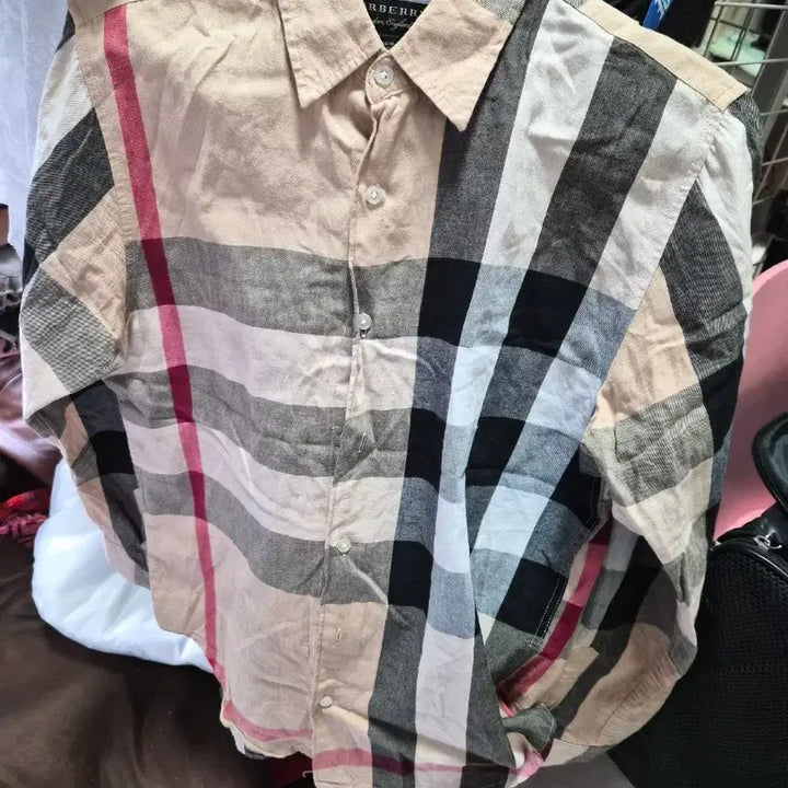 [BUNJANG] Burberry Check Long Sleeve Shirt / 버버리 체크 긴팔 셔츠