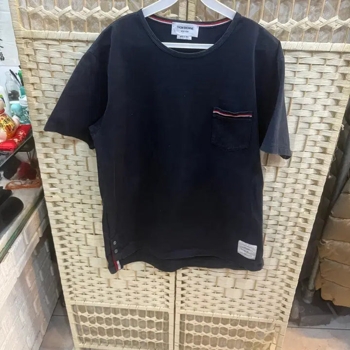 [BUNJANG] Thom Browne Jersey Pocket Short Sleeve T-shirt / 4/105 정품 톰브라운 저지포켓 반팔 팝니다