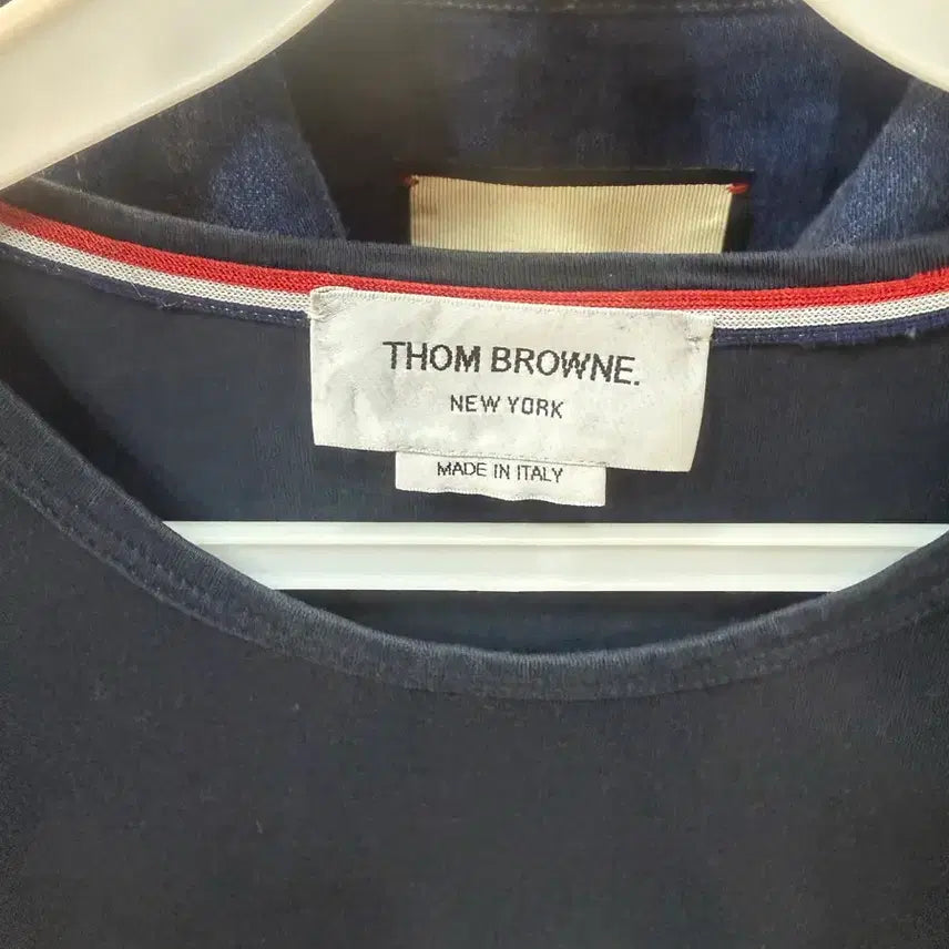 [BUNJANG] Thom Browne Jersey Pocket Short Sleeve T-shirt / 4/105 정품 톰브라운 저지포켓 반팔 팝니다