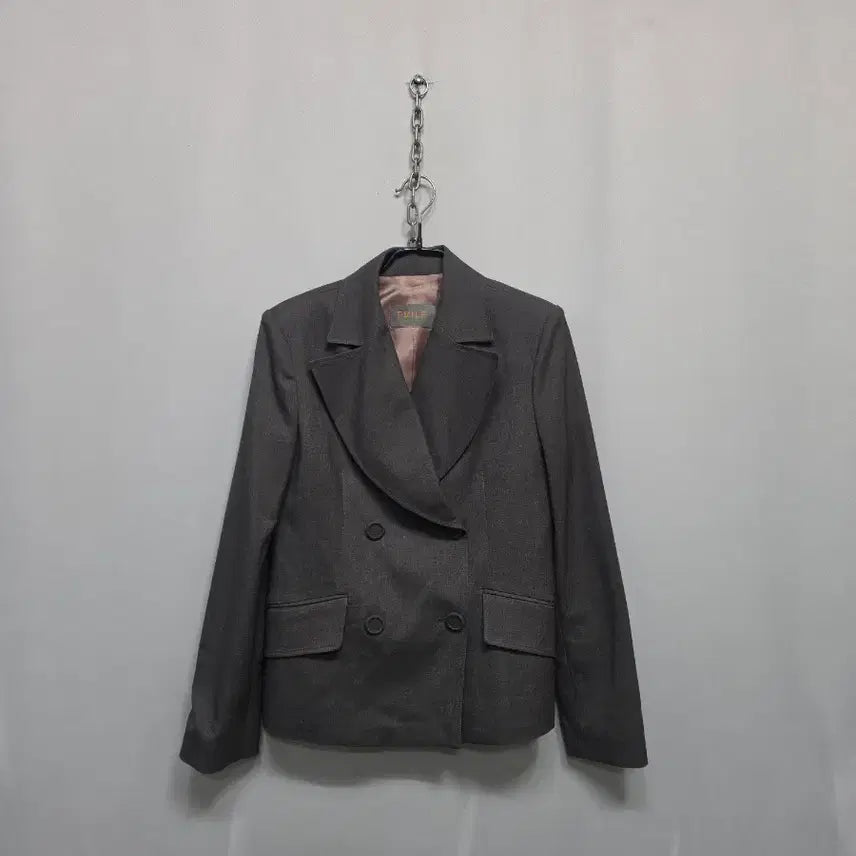 [BUNJANG] EMILE Double Breasted Blazer / EMILE 에밀 벨트 더블 브레스트 자켓