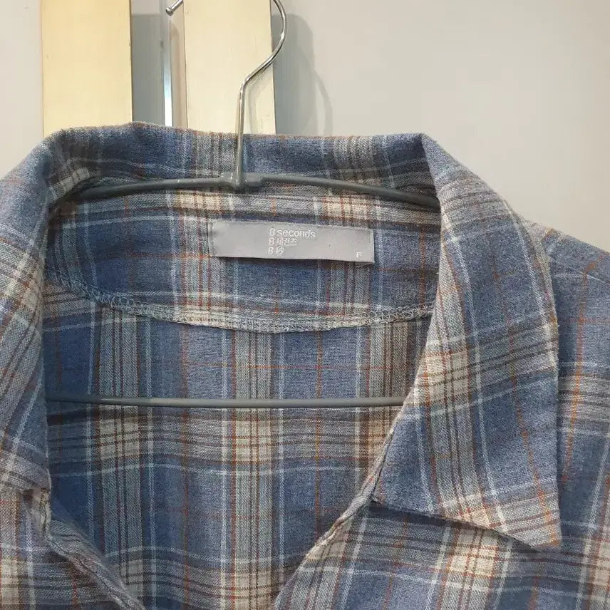 [BUNJANG] 8 Seconds Blue Checkered Shirt / 8세컨즈 블루 체크 남방 셔츠 F