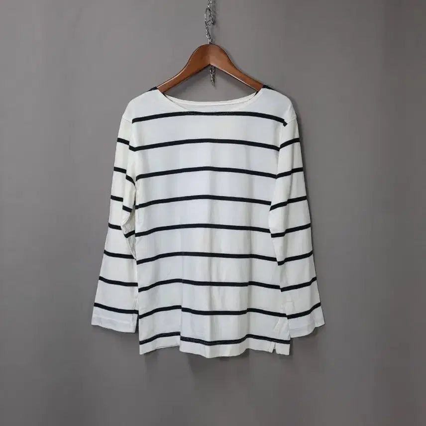 [BUNJANG] Striped Long Sleeve T-shirt / 스트라이프 긴팔 티셔츠
