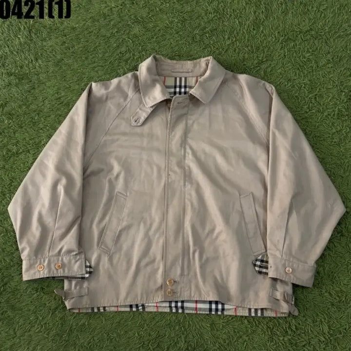 [BUNJANG] Burberry Beige Check Lined Jacket / 버버리  beige 톤 체크 안감 자켓