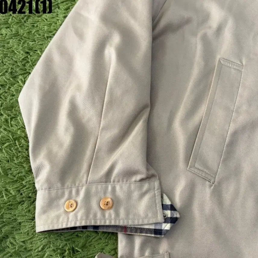 [BUNJANG] Burberry Beige Check Lined Jacket / 버버리  beige 톤 체크 안감 자켓