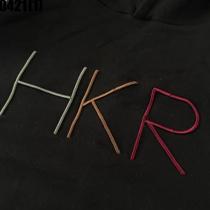 [BUNJANG] HKR Hikaru Camouflage Pattern Hooded T-shirt XL / HKR 히카루 보드복 블랙 카모플라쥬 후드티 XL