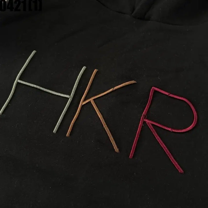 [BUNJANG] HKR Hikaru Camouflage Pattern Hooded T-shirt XL / HKR 히카루 보드복 블랙 카모플라쥬 후드티 XL