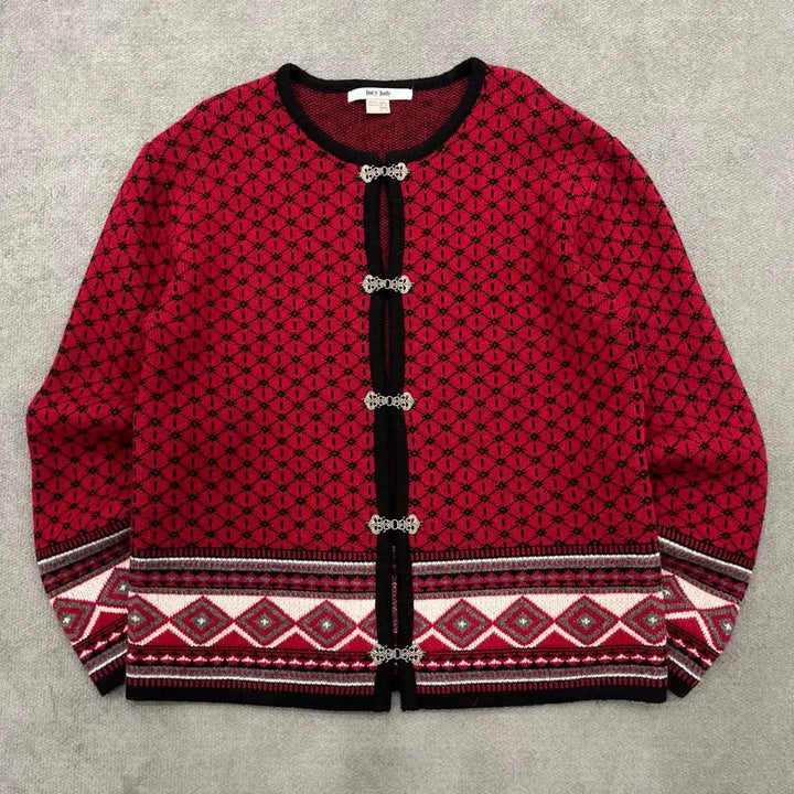 [BUNJANG] 85 Juicy Judy Nordic Pattern Cardigan / 85 쥬시주디 노르딕 패턴 가디건