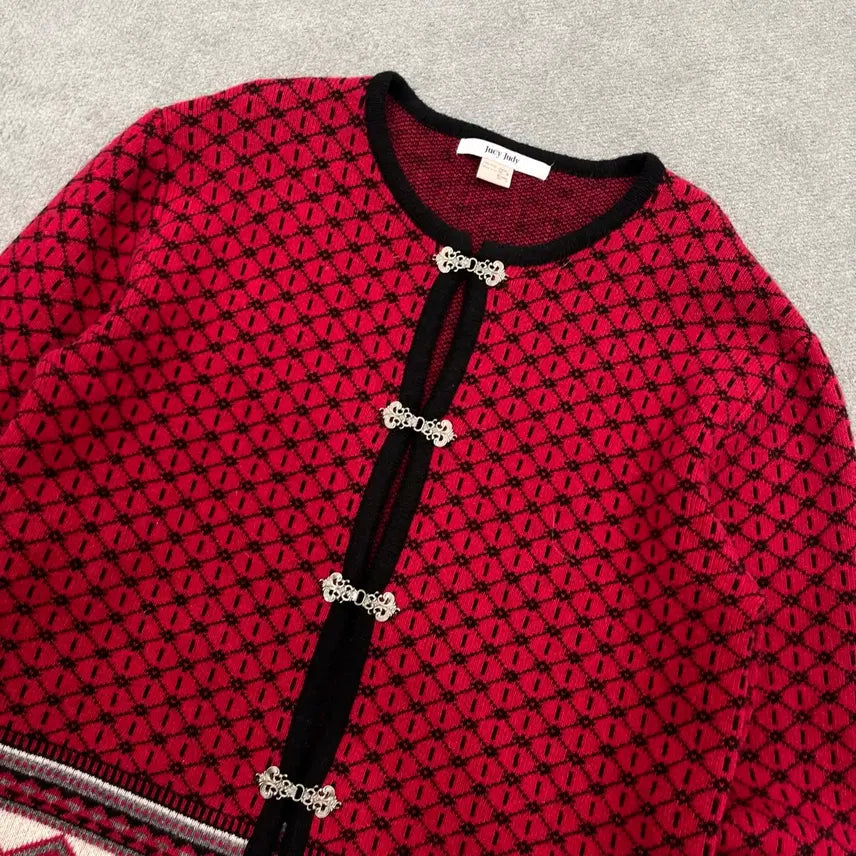 [BUNJANG] 85 Juicy Judy Nordic Pattern Cardigan / 85 쥬시주디 노르딕 패턴 가디건
