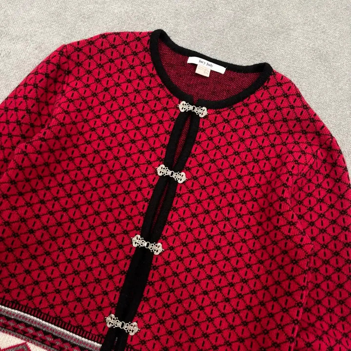[BUNJANG] 85 Juicy Judy Nordic Pattern Cardigan / 85 쥬시주디 노르딕 패턴 가디건