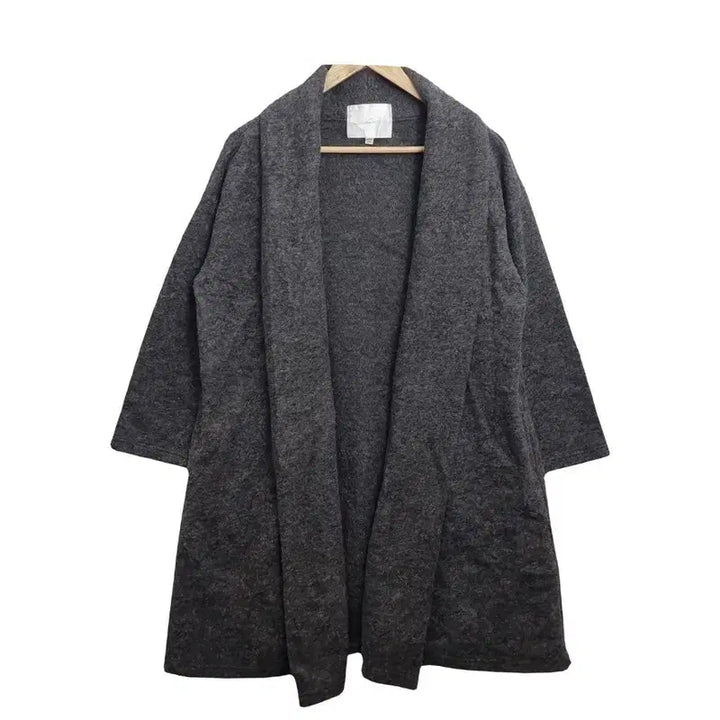 [BUNJANG] Le Chantier Grey Wool Knit Cardigan Coat [L] / le chantier 르샹티에 그레이 니트 가디건 코트 [L] 울 오픈형
