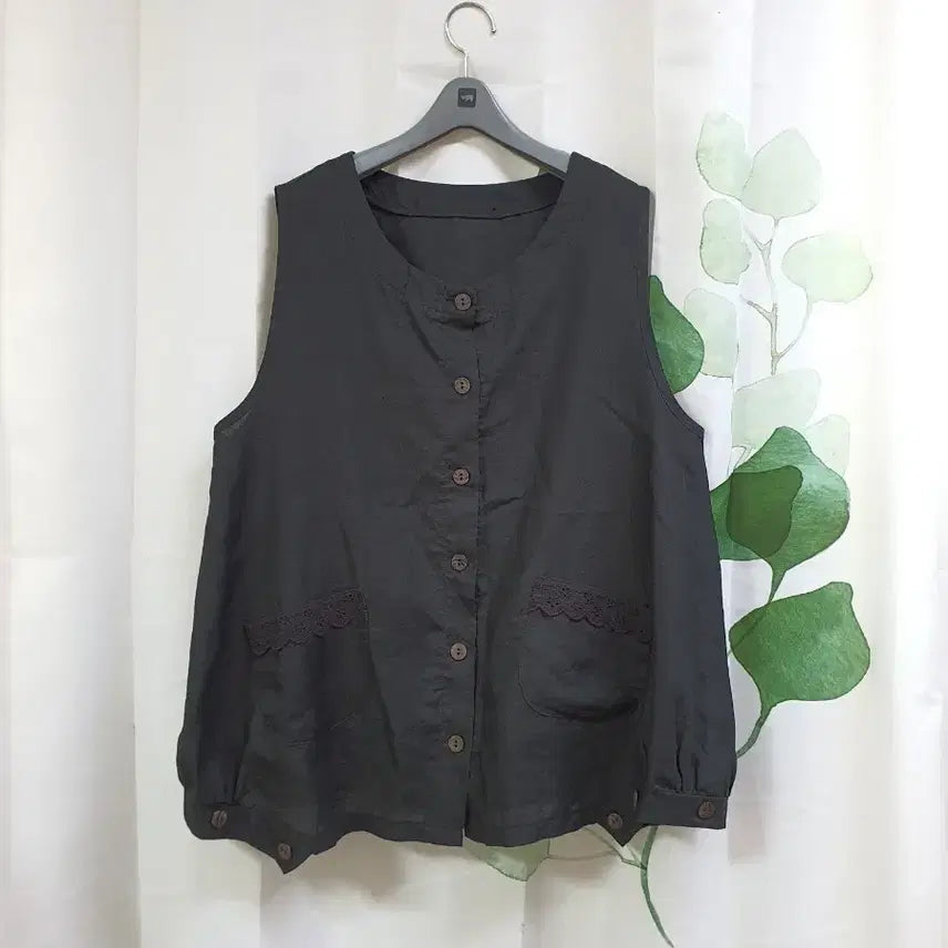 [SOLD OUT] 마 레이스 조끼(빅사이즈)