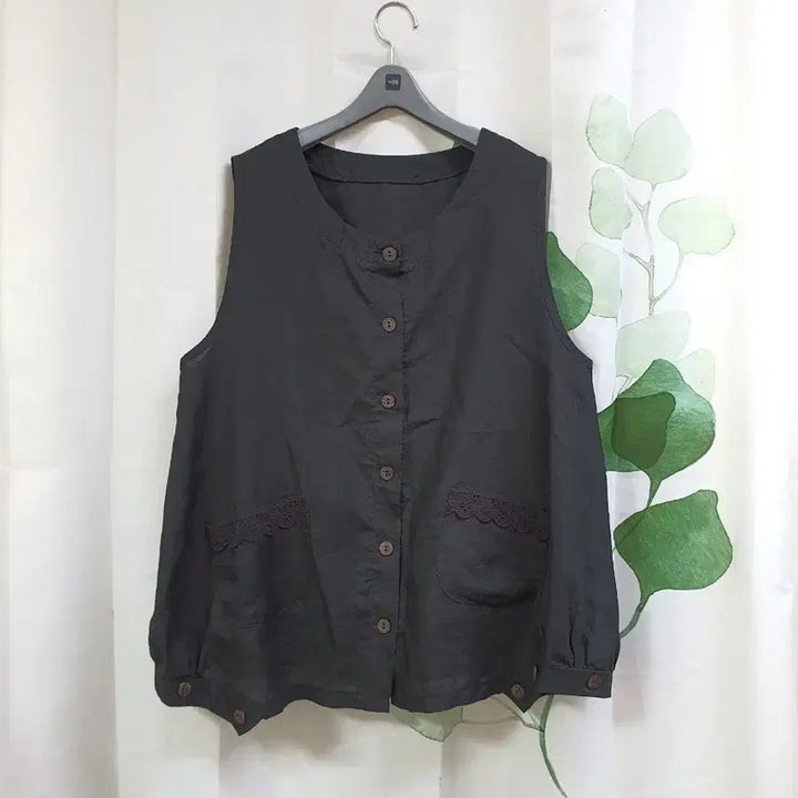 [SOLD OUT] 마 레이스 조끼(빅사이즈)