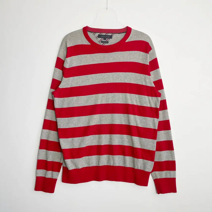 [BUNJANG] Tommy Hilfiger Stripe Crewneck Sweater XL / C1 타미힐피거 스트라이프 크루넥 스웨터 XL사이즈