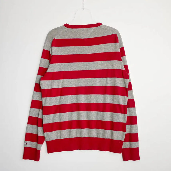 [BUNJANG] Tommy Hilfiger Stripe Crewneck Sweater XL / C1 타미힐피거 스트라이프 크루넥 스웨터 XL사이즈