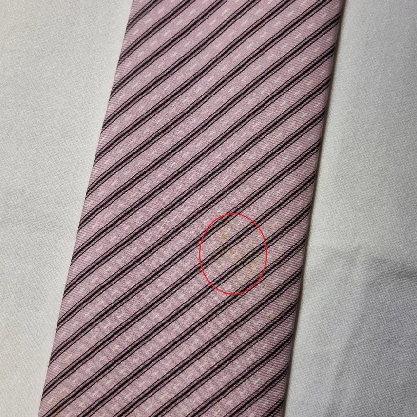 [SOLD OUT] 에르메스 라이트핑크 사선도트 실크 넥타이