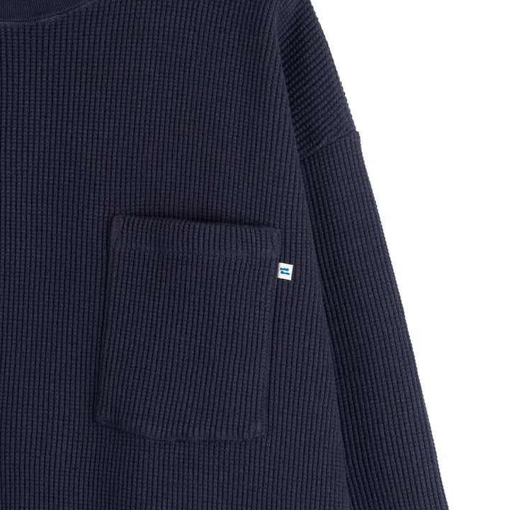 [BUNJANG] WONDERLAND WAFFLE L/S (DARK NAVY) / WONDERLAND원더랜드 - WAFFLE L/S (DARK NAVY)