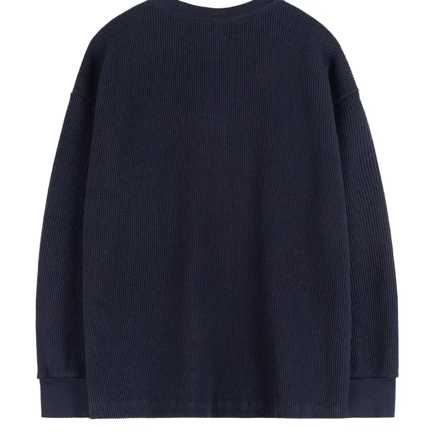 [BUNJANG] WONDERLAND WAFFLE L/S (DARK NAVY) / WONDERLAND원더랜드 - WAFFLE L/S (DARK NAVY)