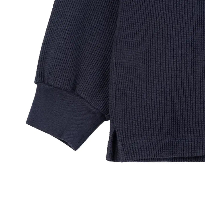 [BUNJANG] WONDERLAND WAFFLE L/S (DARK NAVY) / WONDERLAND원더랜드 - WAFFLE L/S (DARK NAVY)