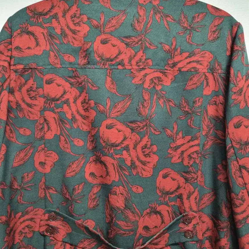 [BUNJANG] Pautre Rose Pattern Long Sleeve Shirt Jacket / 뽀뜨레 장미꽃무늬 긴팔 셔츠 자켓77