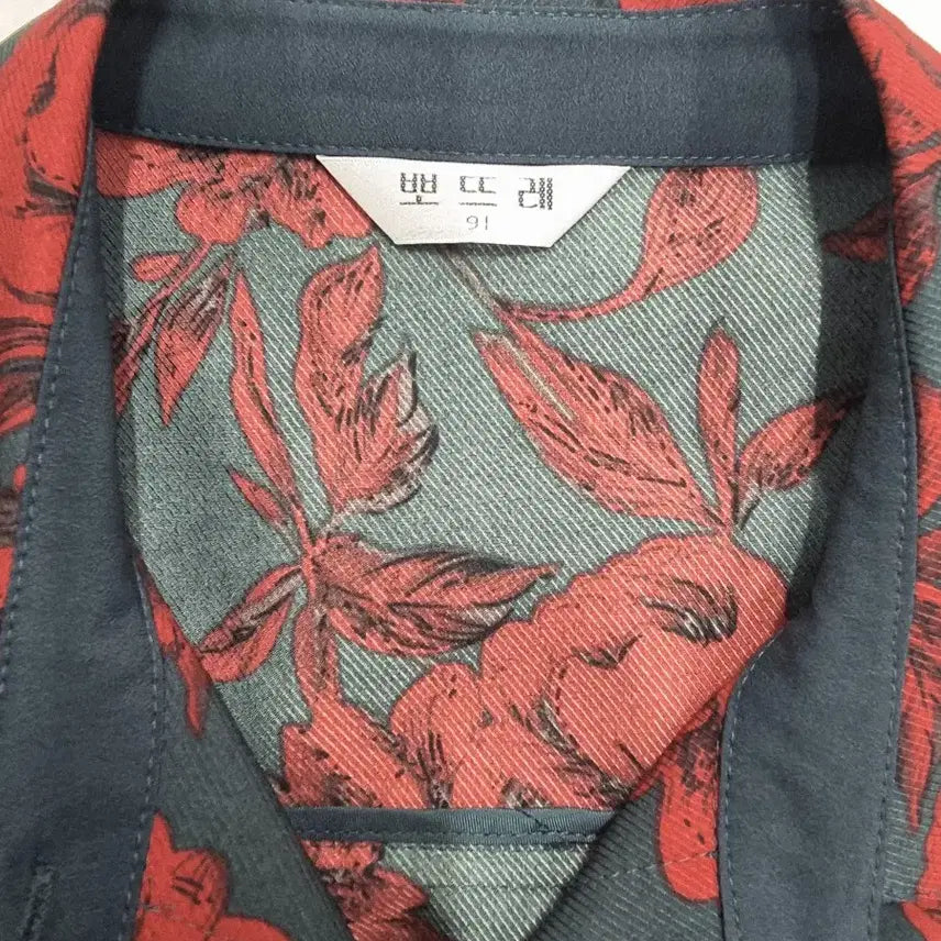 [BUNJANG] Pautre Rose Pattern Long Sleeve Shirt Jacket / 뽀뜨레 장미꽃무늬 긴팔 셔츠 자켓77