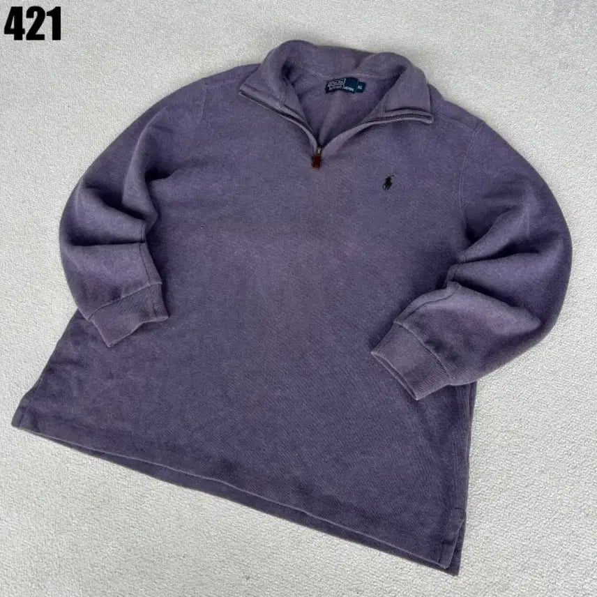 [SOLD OUT] 폴로 랄프로렌 퍼플 하프집업 맨투맨