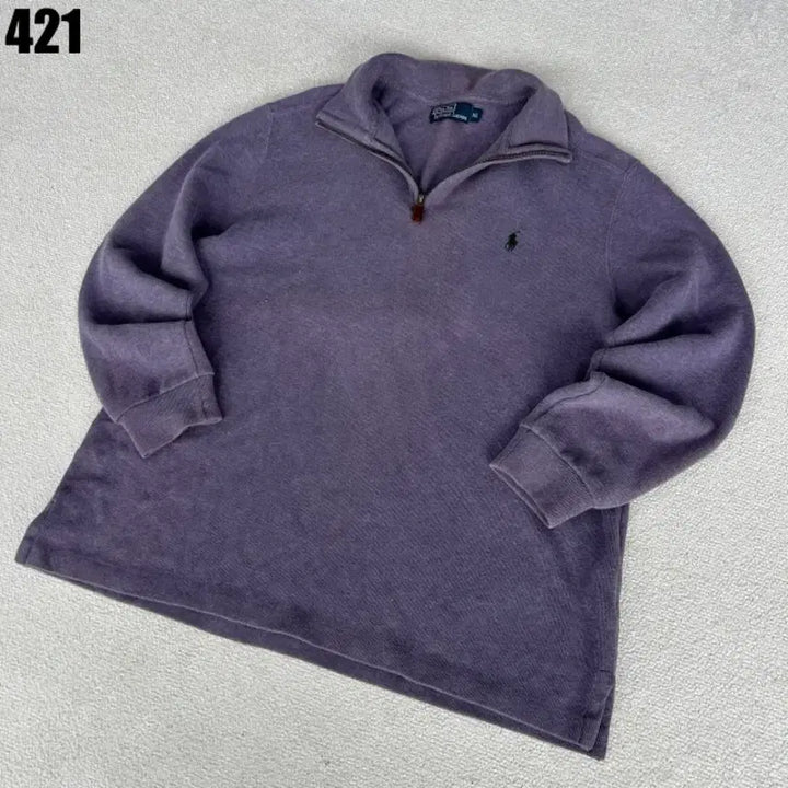 [SOLD OUT] 폴로 랄프로렌 퍼플 하프집업 맨투맨