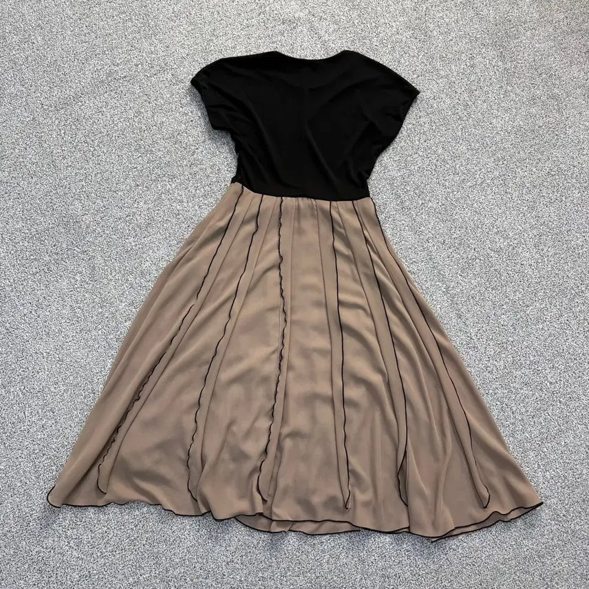 [BUNJANG] Max Mara Pleated Color Block Dress / 실측 막스마라 배색 플리츠 원피스 0420J