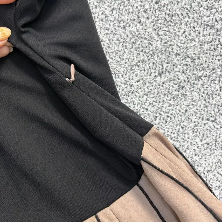 [BUNJANG] Max Mara Pleated Color Block Dress / 실측 막스마라 배색 플리츠 원피스 0420J