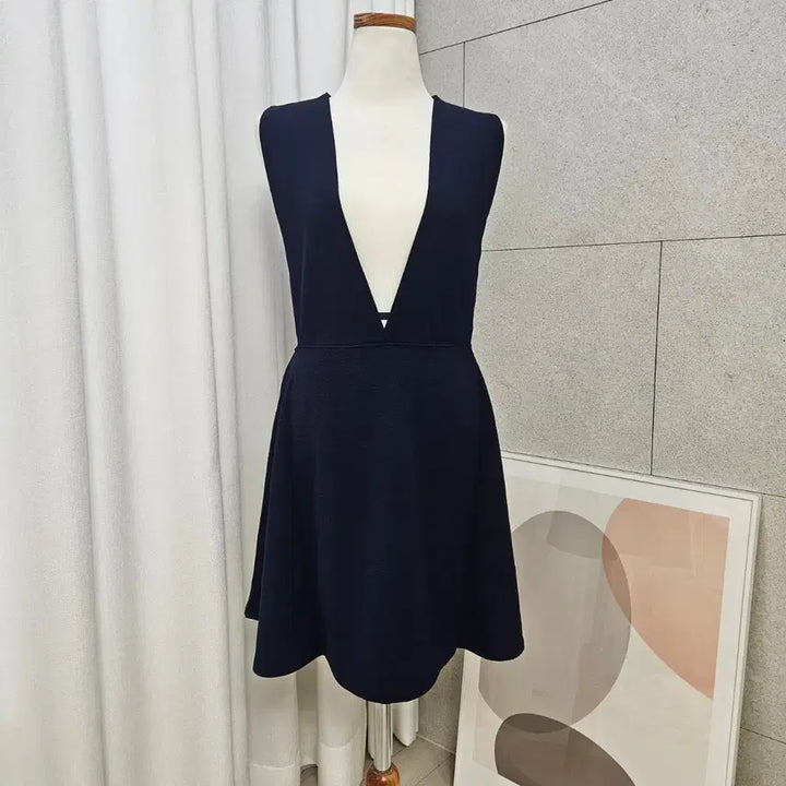 [SOLD OUT] 새상품) V넥 레이어드 뷔스티에 원피스 (네이비)