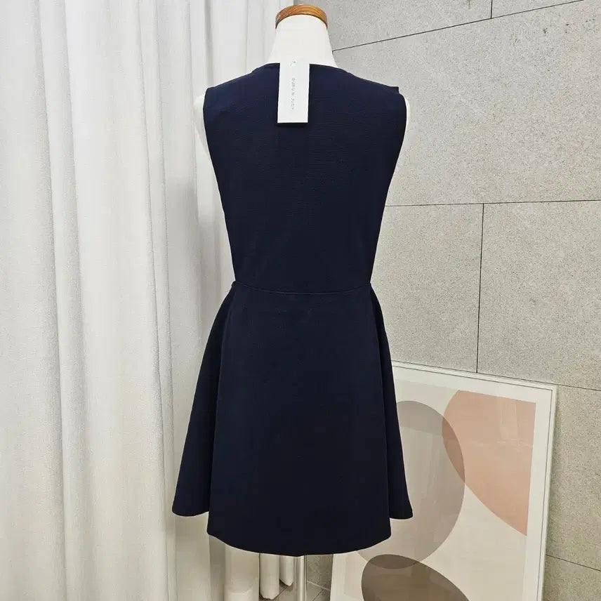 [SOLD OUT] 새상품) V넥 레이어드 뷔스티에 원피스 (네이비)