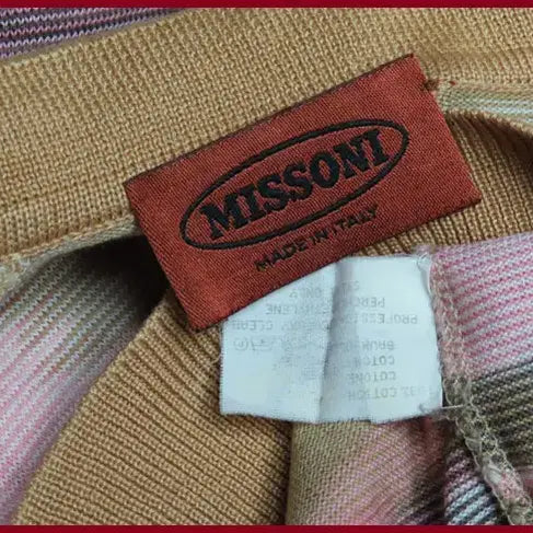 [BUNJANG] Missoni Beige Collar Knit Sweater (Size 90) / 미쏘니/베이지색 카라넥니트/90사이즈/따봉구제(G-14)