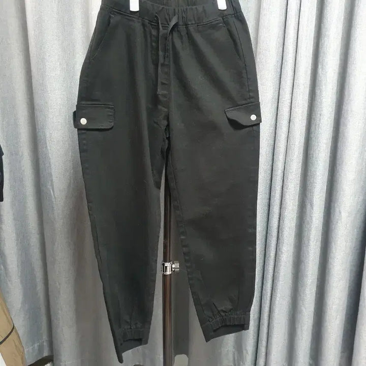 [BUNJANG] 6677 Bending Hem Detail Black Jeans / 6677밴딩 밑단디테일 블랙진