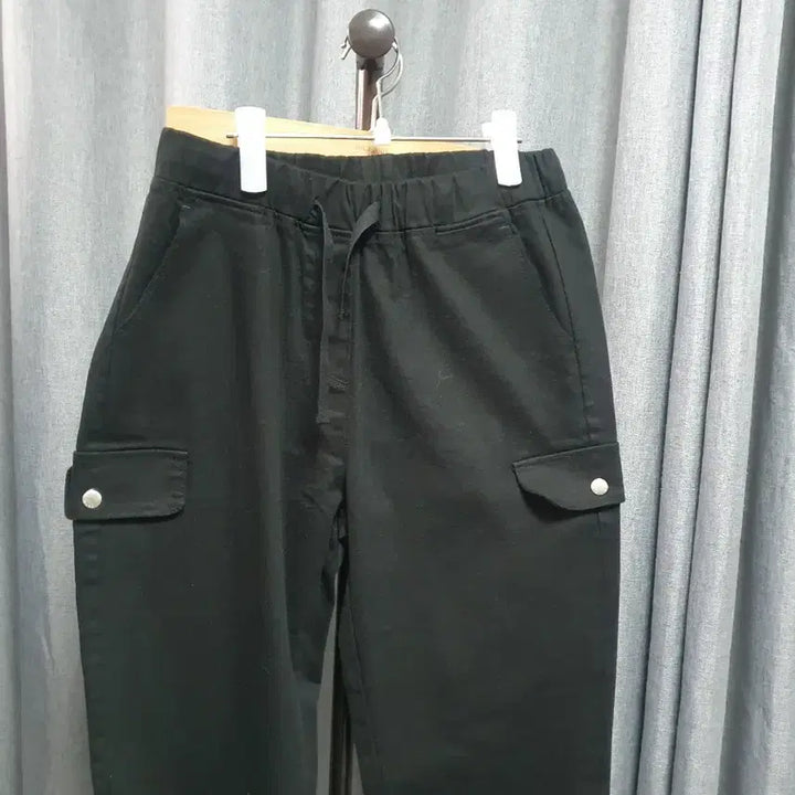 [BUNJANG] 6677 Bending Hem Detail Black Jeans / 6677밴딩 밑단디테일 블랙진