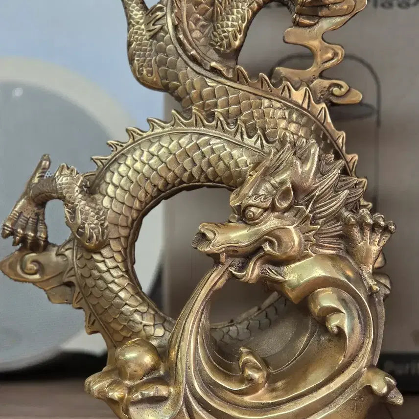 [BUNJANG] Brass Dragon Sculpture / 황동 용 조각상