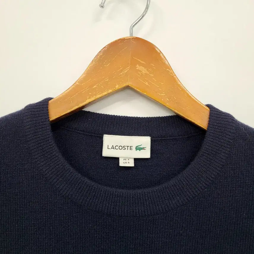[BUNJANG] Lacoste Dark Navy Knit Sweater / 라코스테 다크 네이비 니트 스웨터/95/앨리스/1021