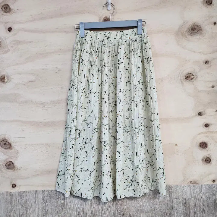 [BUNJANG] Floral Pattern Long Banded Skirt / 536) 여성 플라워패턴 롱 밴딩 스커트