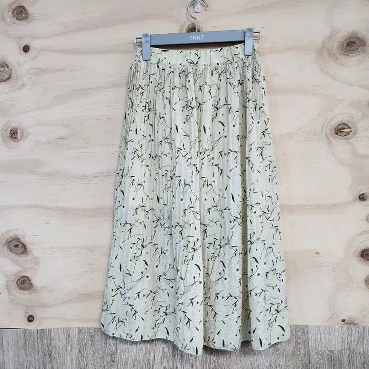 [BUNJANG] Floral Pattern Long Banded Skirt / 536) 여성 플라워패턴 롱 밴딩 스커트