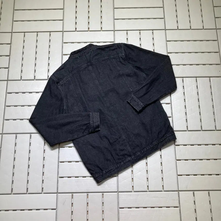 [BUNJANG] Vintage Non-Collar Denim Jacket / [L]빈티지 논카라 데님 자켓 0459