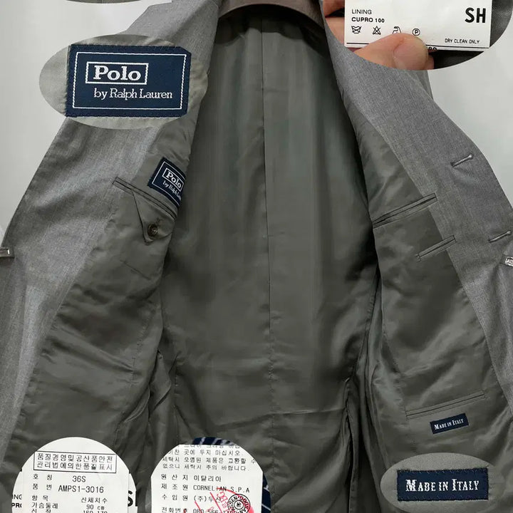 [BUNJANG] Polo Ralph Lauren Corneliani Italian Virgin Wool Suit Jacket / 폴로 랄프로렌 꼬리넬리아 이태리 스트라파타 버진울 수트 자켓