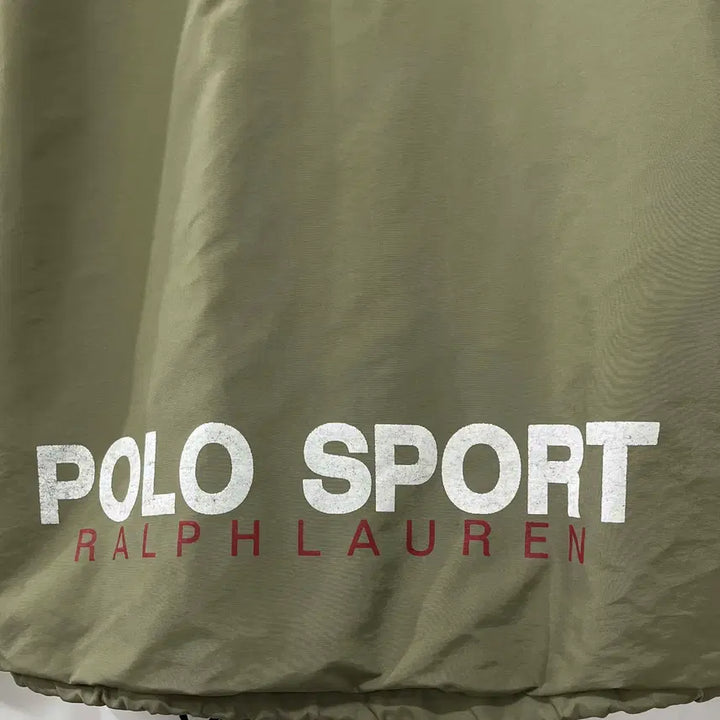 [BUNJANG] Polo Sport USA Spellout Back Logo Olive Windbreaker Jacket / 폴로 스포츠 USA 스펠아웃 백로고 올리브 윈드브레이커 자켓