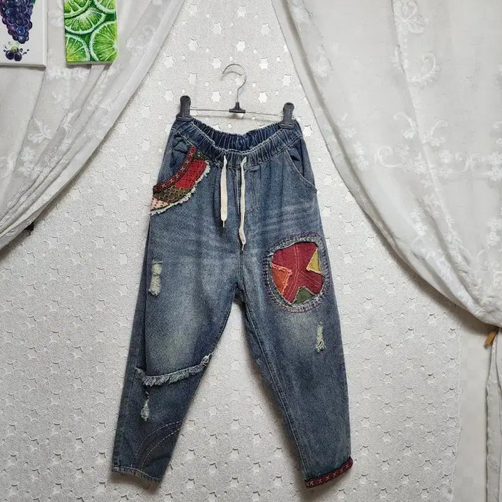 [SOLD OUT] 청 밴딩바지 여성66~77