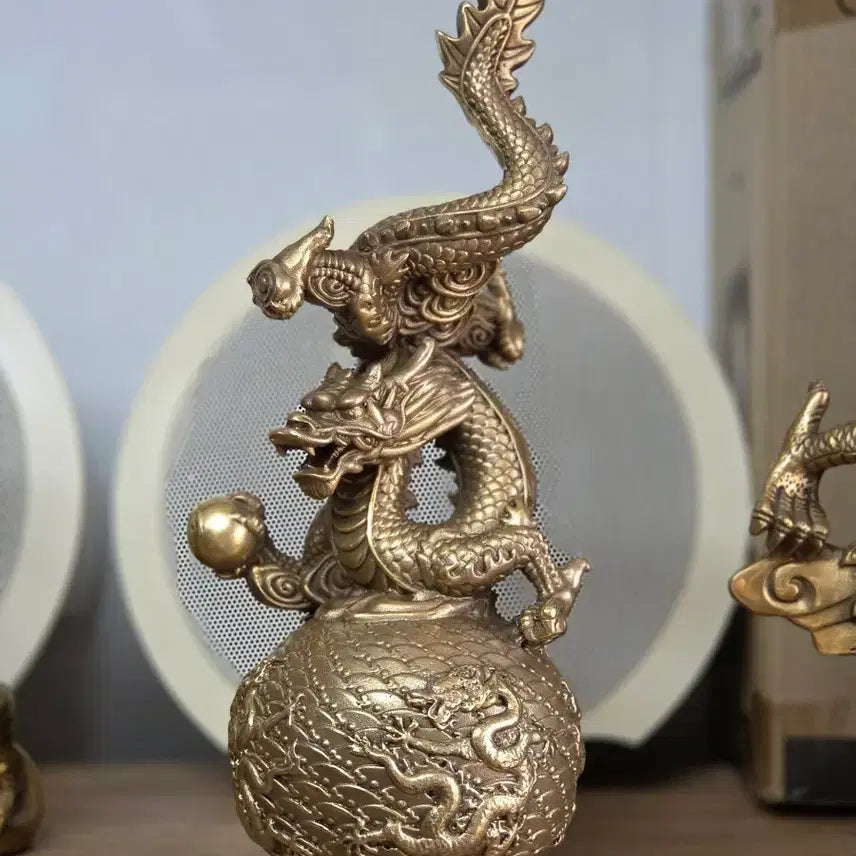 [BUNJANG] Brass Dragon Statue Ornament / 황동 용 조각상 장식품